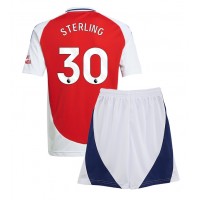 Arsenal Raheem Sterling #30 Hjemme Trøje Børn 2024-25 Kortærmet (+ Korte bukser)